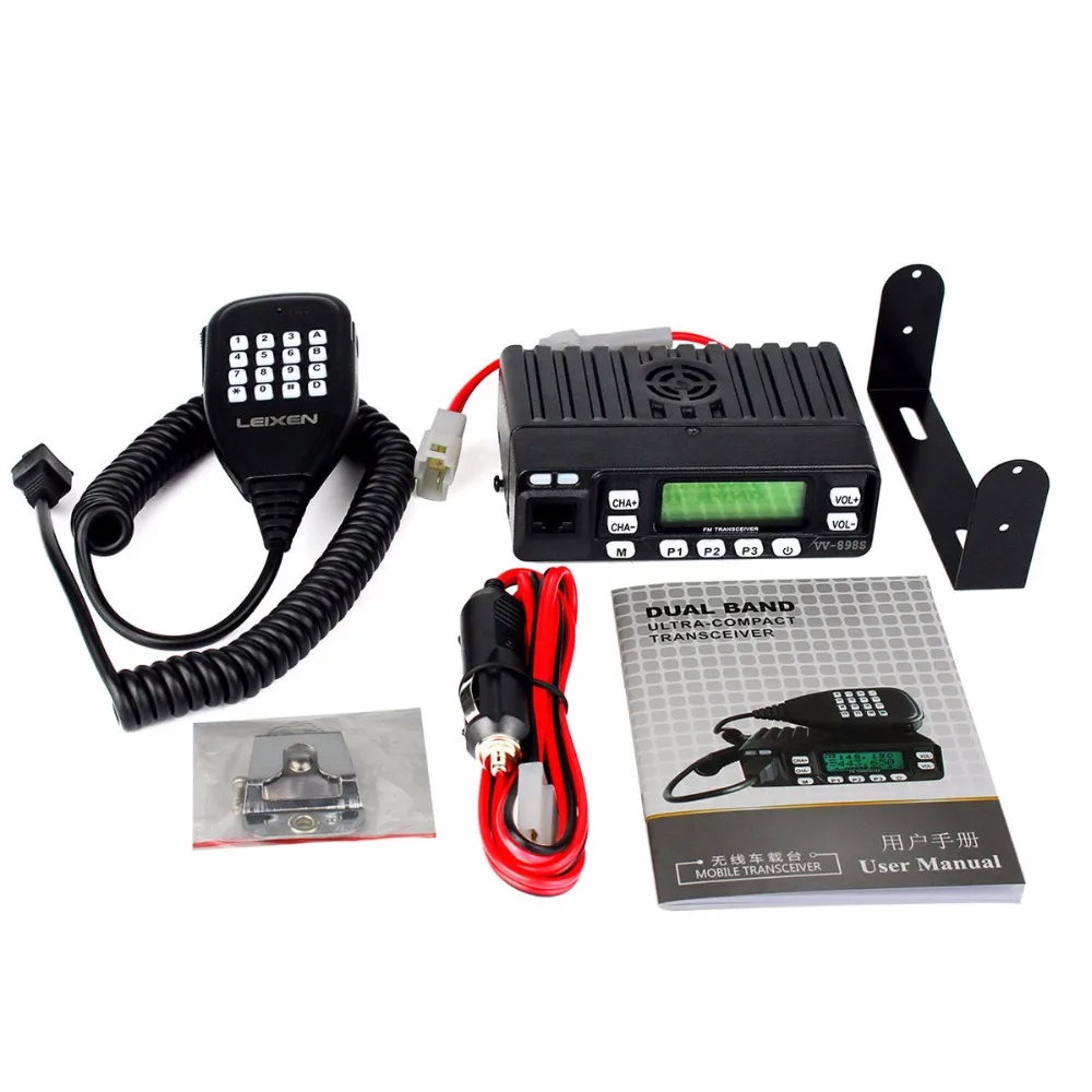 Leixun VV 898S Mini Mobile Radio 25W мощность передачи маленький трансивер и микрофон 136 ~ 174 МГц/400