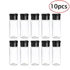 Пластиковая банка для специй, пластиковая банка для приправ и соли, 10 шт., Кухонный Контейнер для хранения приправ, барбекю, бутылочки для приправ с просеивателем и крышкой