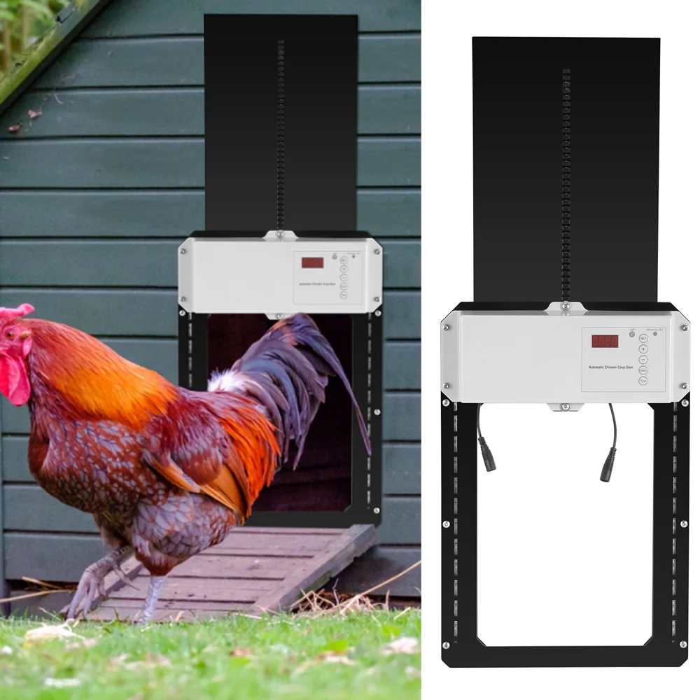 

Automatic Chicken Cage Door Opener Timer Controller Actuator Motor Chicken House Door Farm Automatic Chicken Pet Dog Door Opener