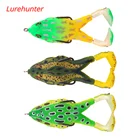 3 шт. двойные пропеллеры лягушка вращающаяся ножка мягкий воблер приманка для ловли на крючок 95 мм 13.5г Искусственная верхняя вода Поппер для рыбалки