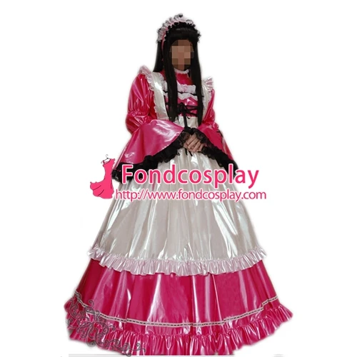

lockable PVC Maid Dress maid vinyl Uniform Tailor-Made[G1636]