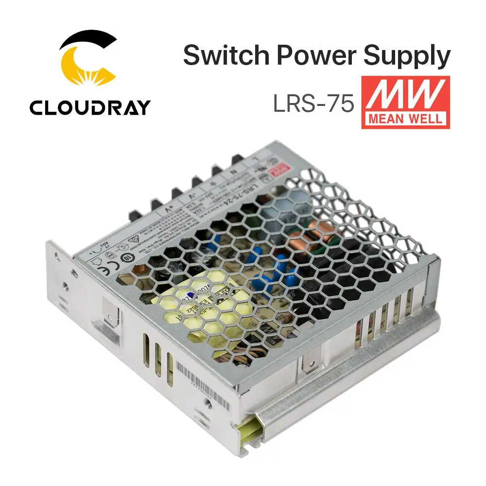 Meanwell LRS-75 переключение Питание 12V 6A / 24V 3.2A 75 Вт оригинальный МВт тайваньского