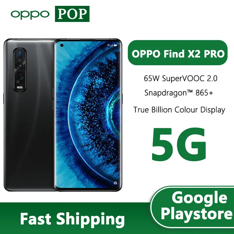 Доставка DHL OPPO Find X2 Pro 5G мобильный телефон 6 7 дюймов 120 Гц OLED Wi Fi Snapdragon 865 65 Вт SuperVOOC 2 0