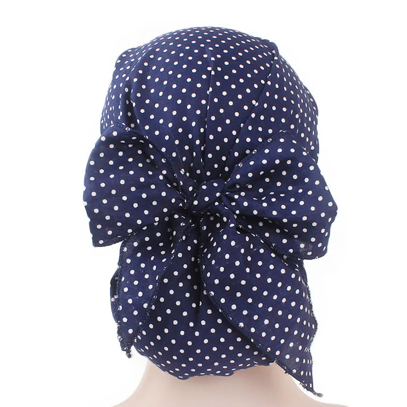 Women Cotton Breathe Hat New Women's winter Turban hat Elastic Cloth Head Cap Hat Ladies Hair Accessories Muslim Scarf Cap