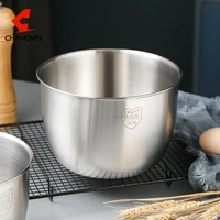 chanovel 304 stainless steel mixing egg bowl home kitchen salad bowls food storage bowl cake cooking bowl baking accessory