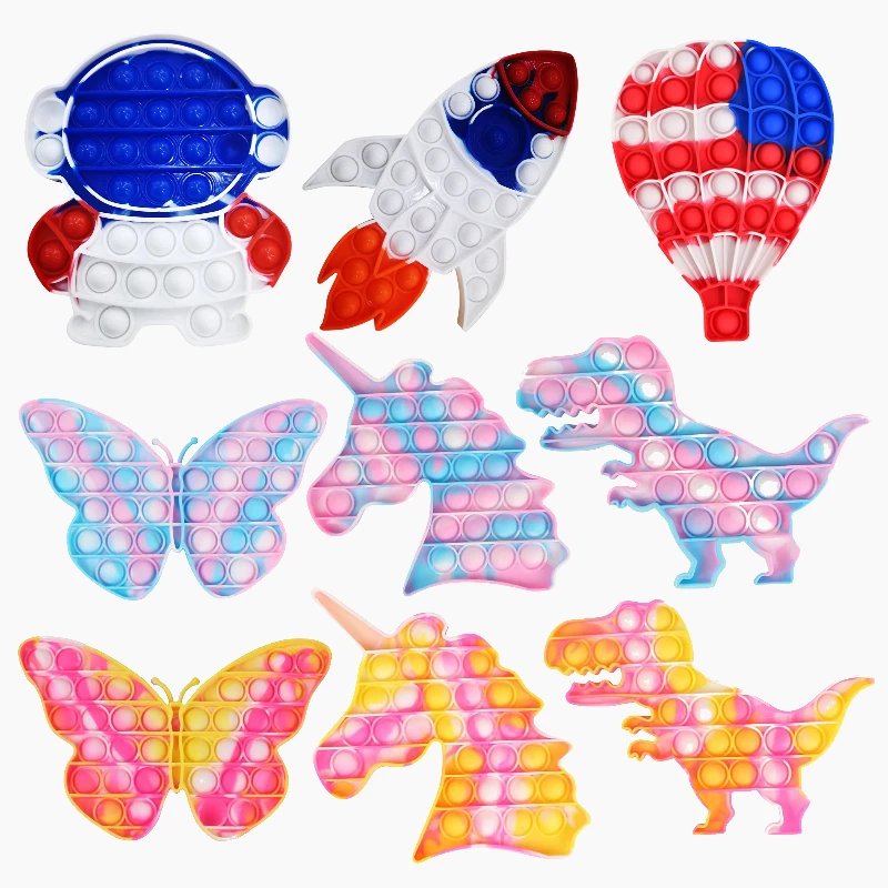 

Astronaut Push Bubble Fidget Sensory Toys Popite Anti Stress simpl dimmer Autism Special Needs Stress Reliever Adult Kids Toy