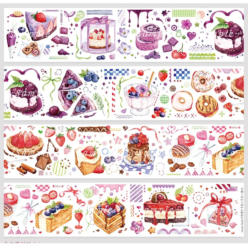 

1 Loop Sweet Food Journal Masking Tape Paper Oil Release Collage
