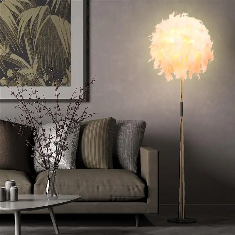 Современная подвесная потолочная лампа с перьями 220 В Потолочная люстра