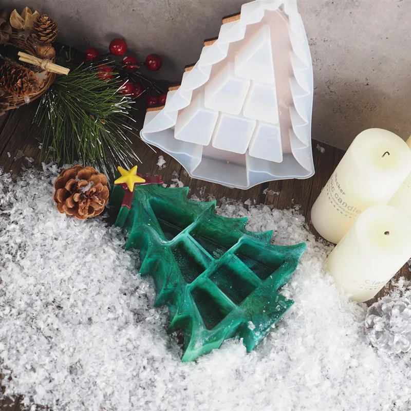 

Tortoise Supply DIY Crystal Epoxy Resin Christmas Tree Storage Box Epoxy Resin Silicone Mold Jewelry Box Decoration