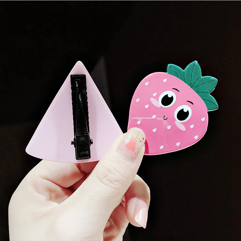 Новое платье для девочек с милой фруктовой винограда арбуз клубника заколки