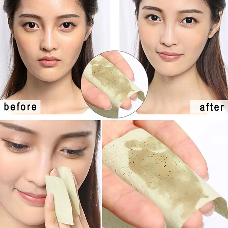 100 шт зеленый абсорбирующий бумажный очищающий крем для лица с маслом средство