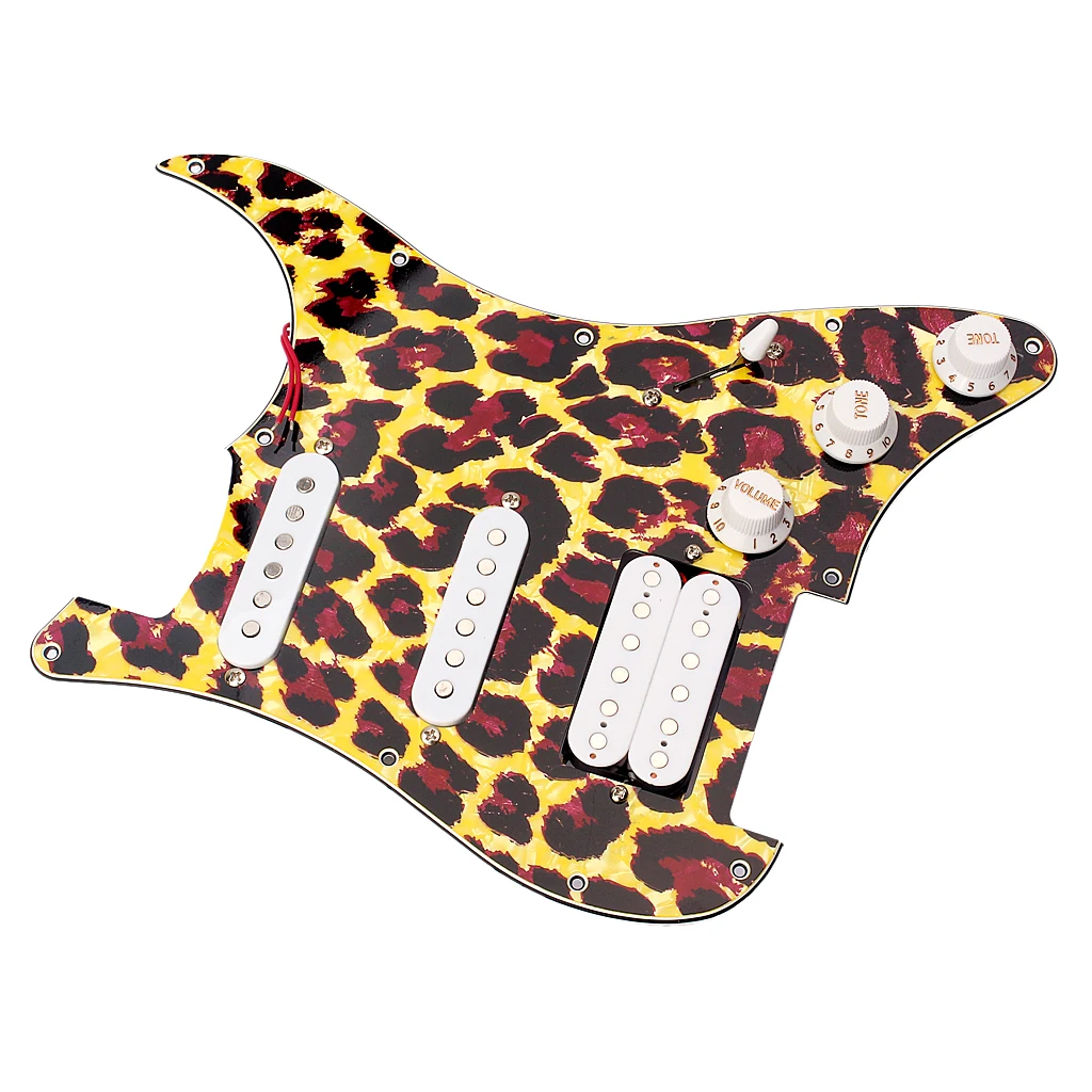 SSH Pickguard загружен Prewired для Fender ST Замена гитары|Детали и аксессуары гитар| |