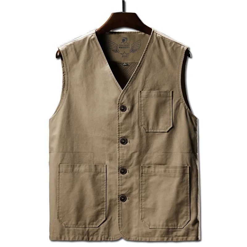 Men Military Waistcoat Many Pockets Vest Sleeveless Jacket Plus Size 6XL 7XL 8XL Large Male Travel Coat Army Tactical Clothing