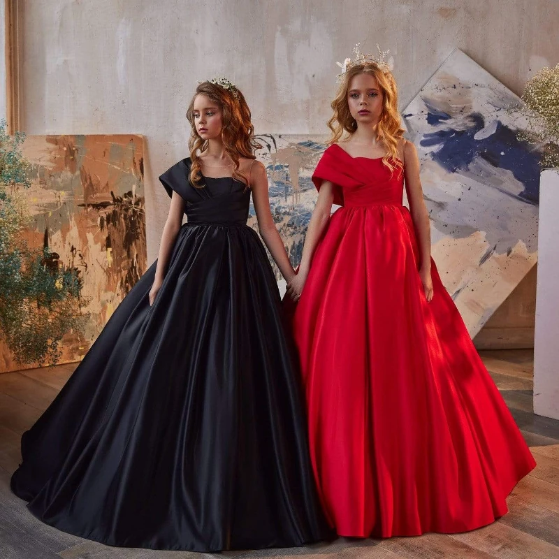 Великолепное платье ручной работы с цветами для девушек вечернее принцессы