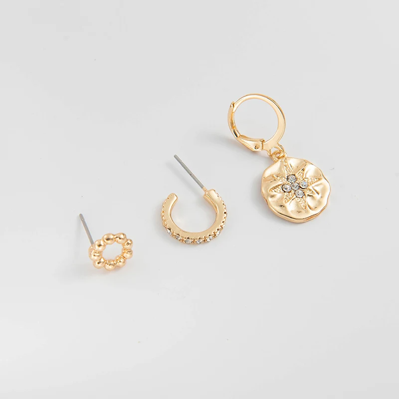 Wild &amp Free золотого цвета с рисунком Луна Звезды Комплект сережек для женщин