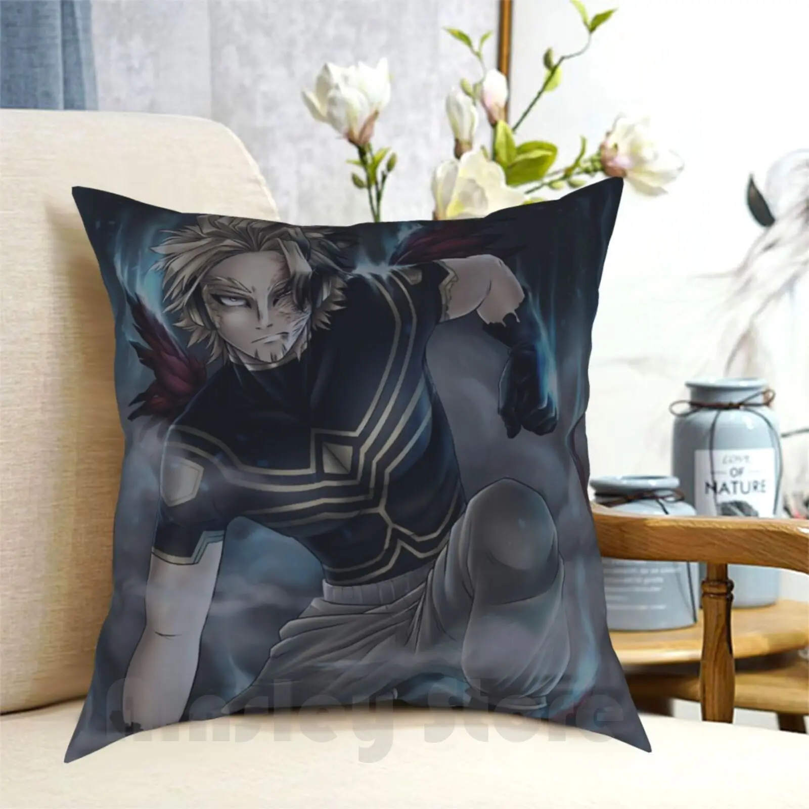 Подушка &quotгорящий ястреб&quot создана искусственными рисунками для дома мягкая