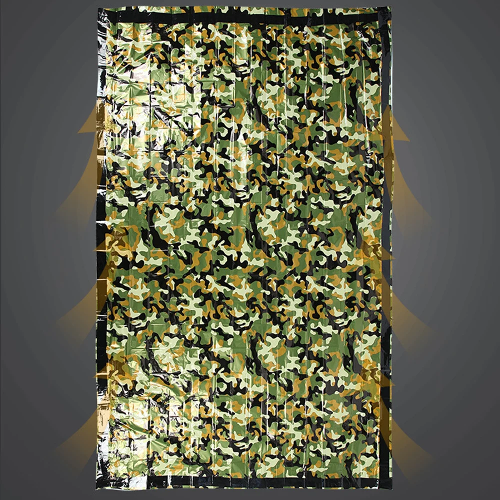 Кемпинг аварийное одеяло камуфляж выживания Спальный мешок Пешие прогулки с