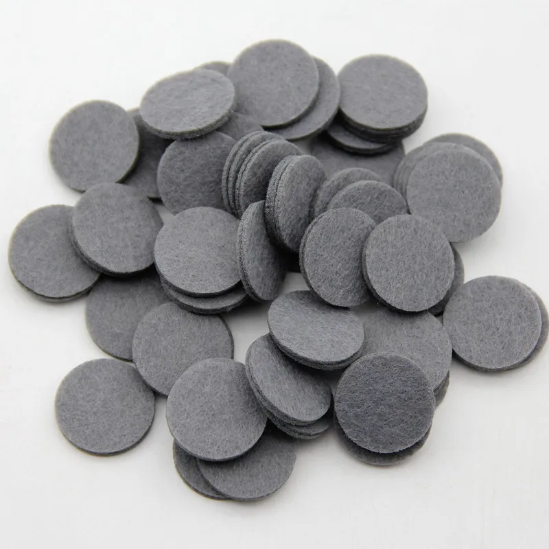 Gray 25 мм 150 шт цветные круглые войлочные нетканые ткани для шитья кукол, аксессуары для рукоделия, скрапбукинга, наклейки для домашнего декора стен - Цвет: Gray