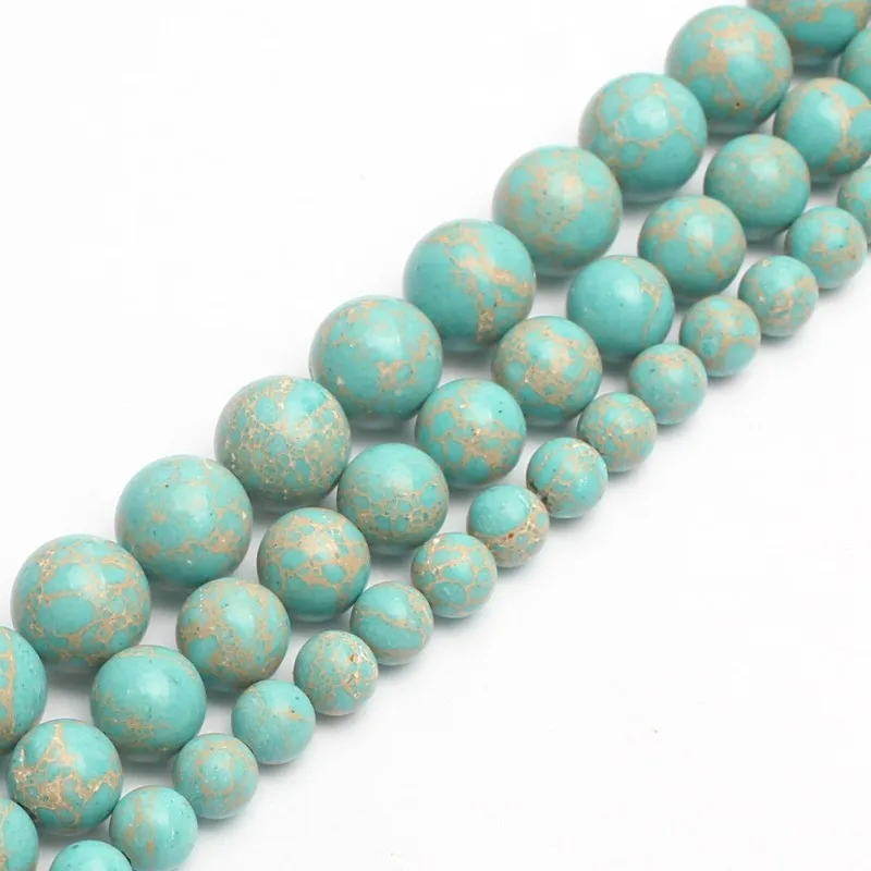 Бирюзовый цвет искусственные бусины для изготовления ювелирных изделий сделай