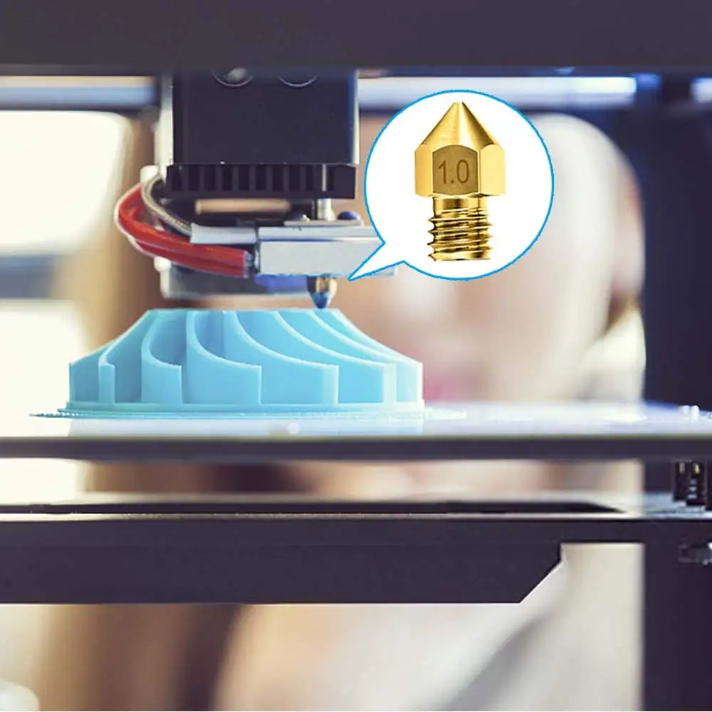 3D принтер сопла MK8 латунный экструдер печатающая головка для 1 75 мм Makerbot Creality CR 10