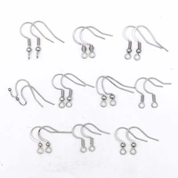 50pcslot 10 styles 316 earring hook ear wire stainless steel findings for diy jewelry making accessories