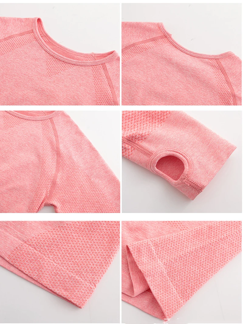 Женская футболка для фитнеса дышащий бесшовный спортивный топ Женский кроп-топ