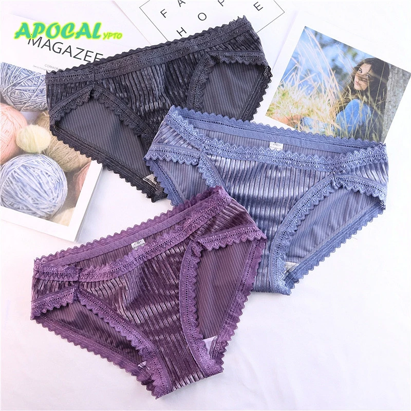 APOCAL женские хлопковые трусики фланелевые с резьбой сексуальное кружевное нижнее