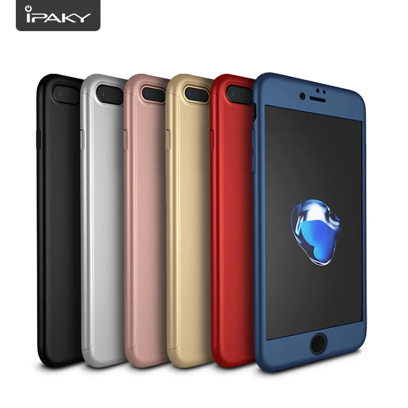 IPAKY Brand New 360 Degree Full Protection Shockproof Mobile Phone Slim Fit PC Matte Armor Case For Apple iPhone 7 Plus |
