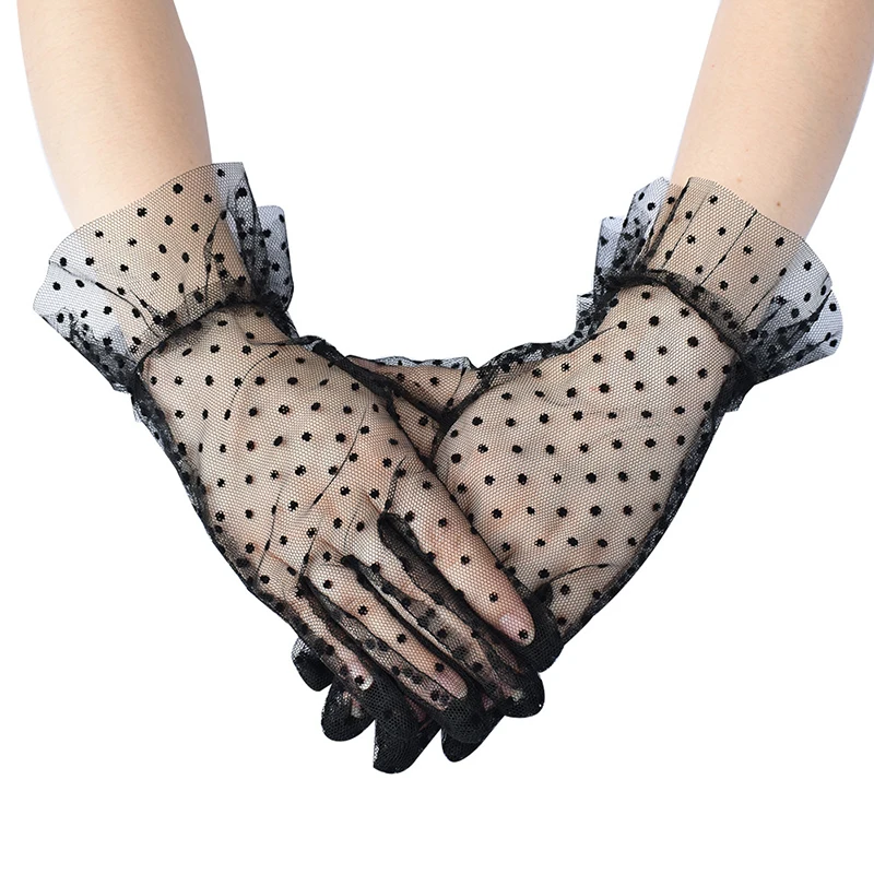 Fashion Sexy Gloves Women Grace Thin Mesh Breathable Sunscreen Driving Club Party Prom Dancing Dress Bride Gloves Mittens G113