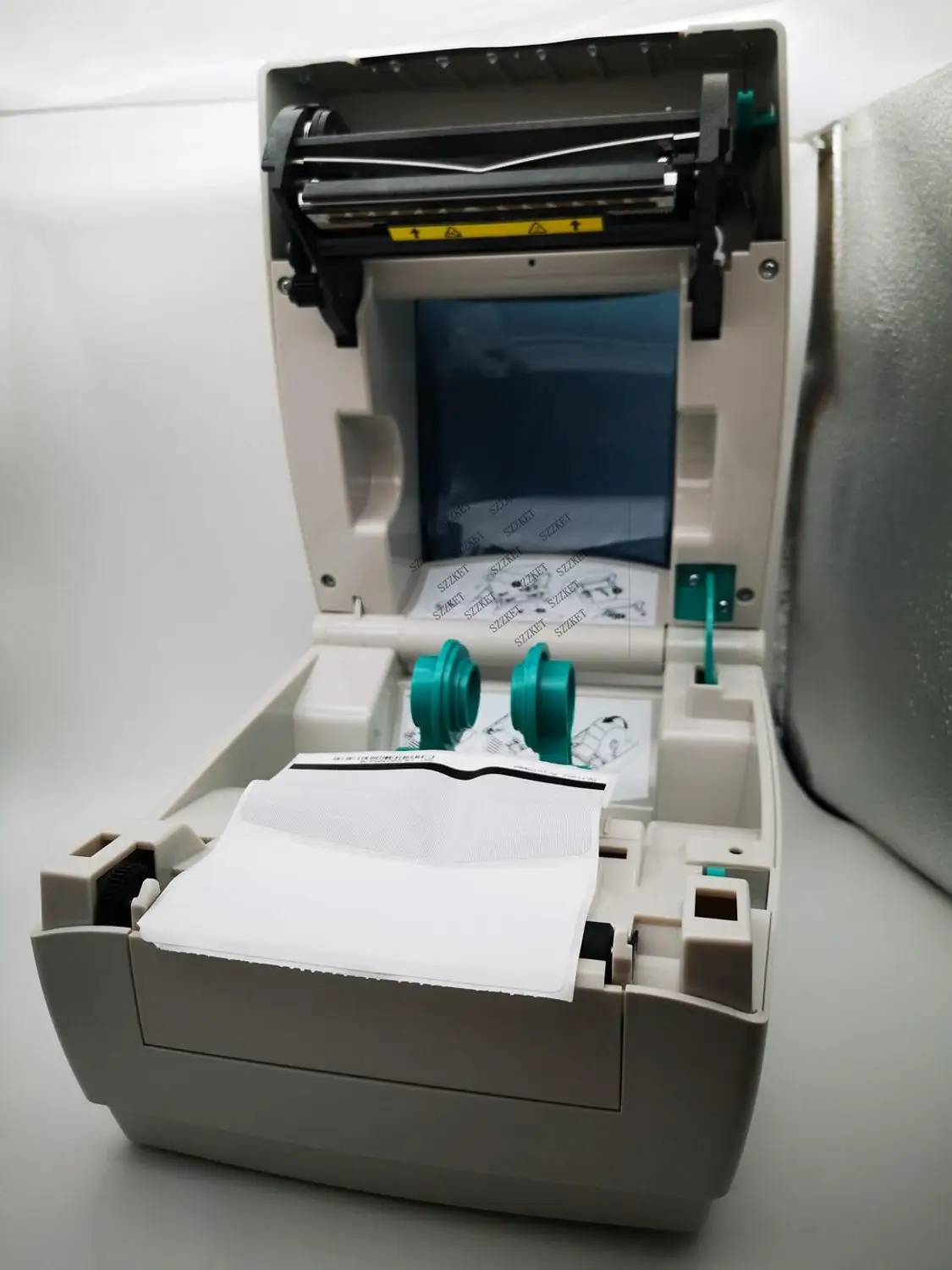 Наклейки со штрих кодом принтер для печати термопереносом GK888T термальные