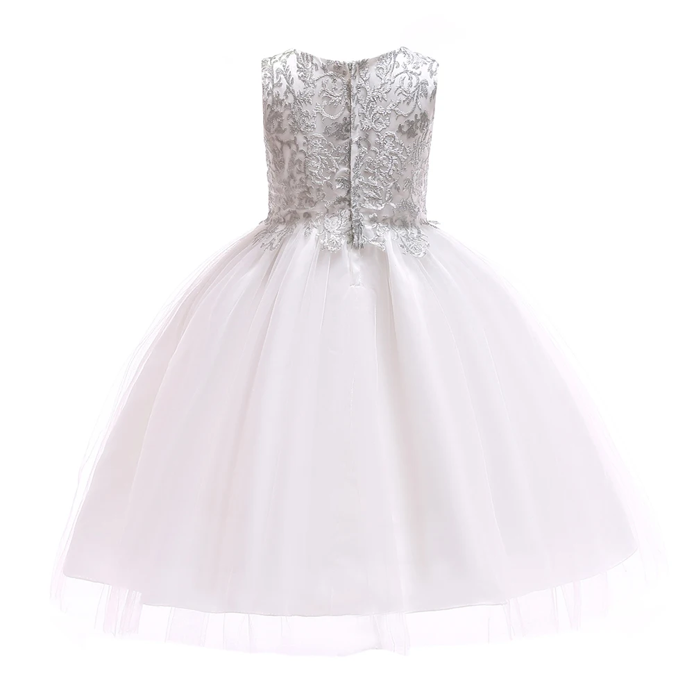 Свадебное платье принцессы с цветами летние платья-пачки для девочек детский