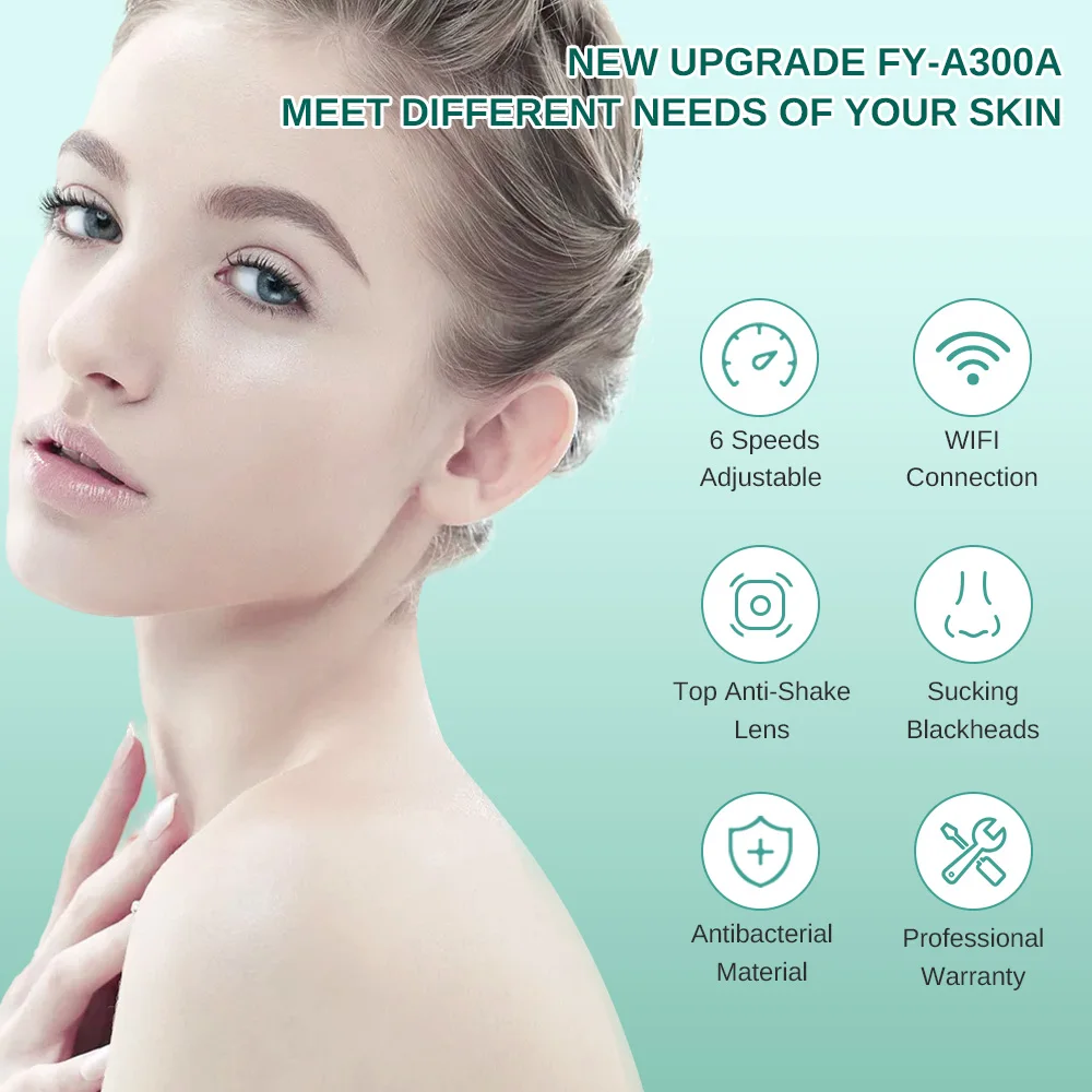 

Blackhead remover vacuum camera Face nose pore spot cleaner black head Acne Pimple Removal suction Beauty Clean Skin Tool