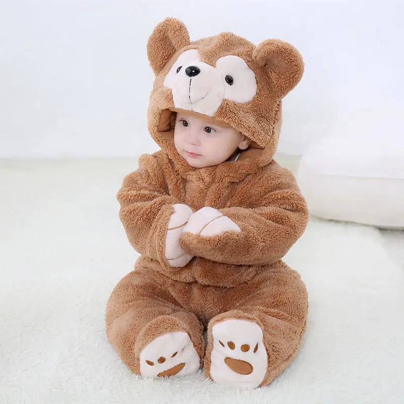 

Baby Clothes Autumn and Winter Clothes Thicken Baby One-piece Clothes Padded Outer Suit Baby Outing Hug Baby Clothes Bn*