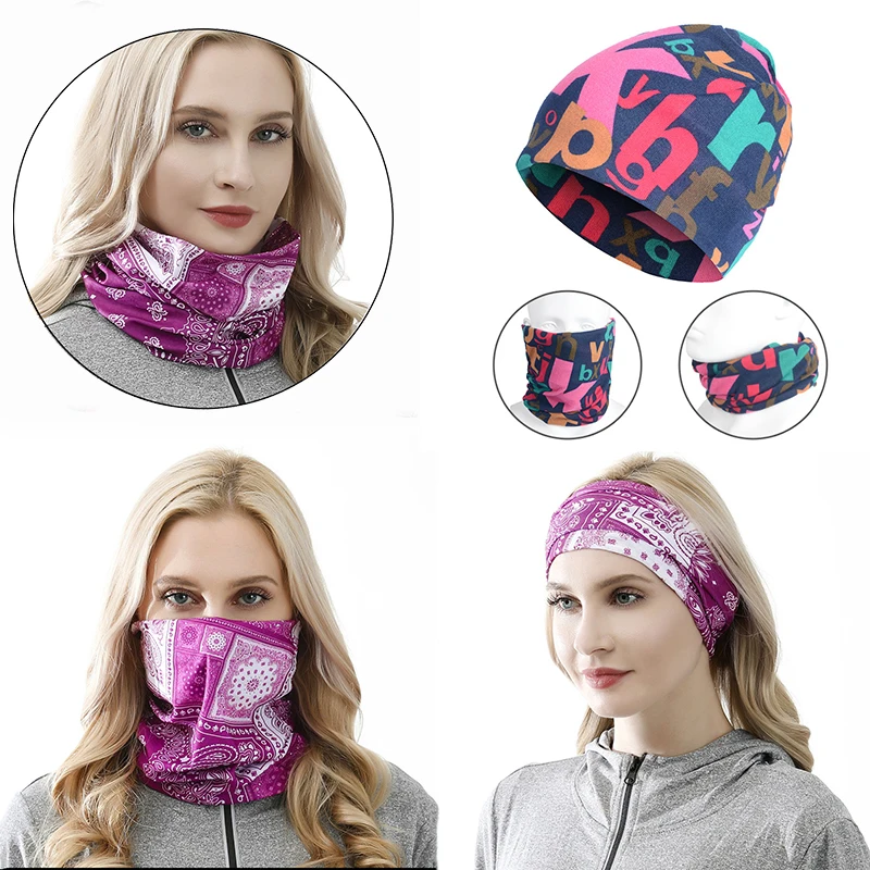 

Men Woman Winter Neck Warmer Cycling Scarf Outdoor Running Sports Headwear Face Scarf Bicycle Bandana Fashion Knitting Scarf Hat