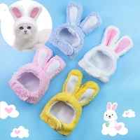 cute pet cat and dog clothes dog cat hat warm rabbit ears accessories new year party christmas role playing props cat supplies