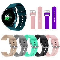 2021 new silicone watchband for samsung galaxy watch active 42mm gear s2 sport replacement bracelet band strap for sm r500 20mm