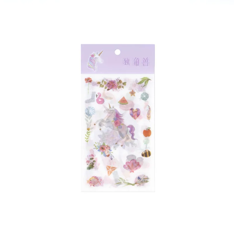 

20set/lot Kawaii Stationery Stickers unicorn Decorative Mobile Stickers Scrapbooking DIY Craft Stickers