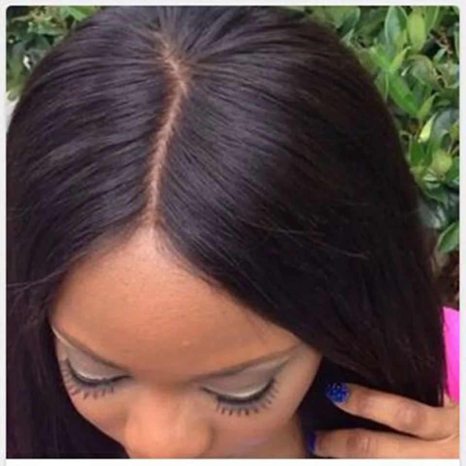 Прямые пряди из 100% бразильских человеческих волос 4 шт. на шелковой основе со