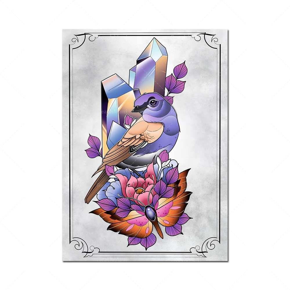 Affiche d'impression de motif tatouage Tradnel