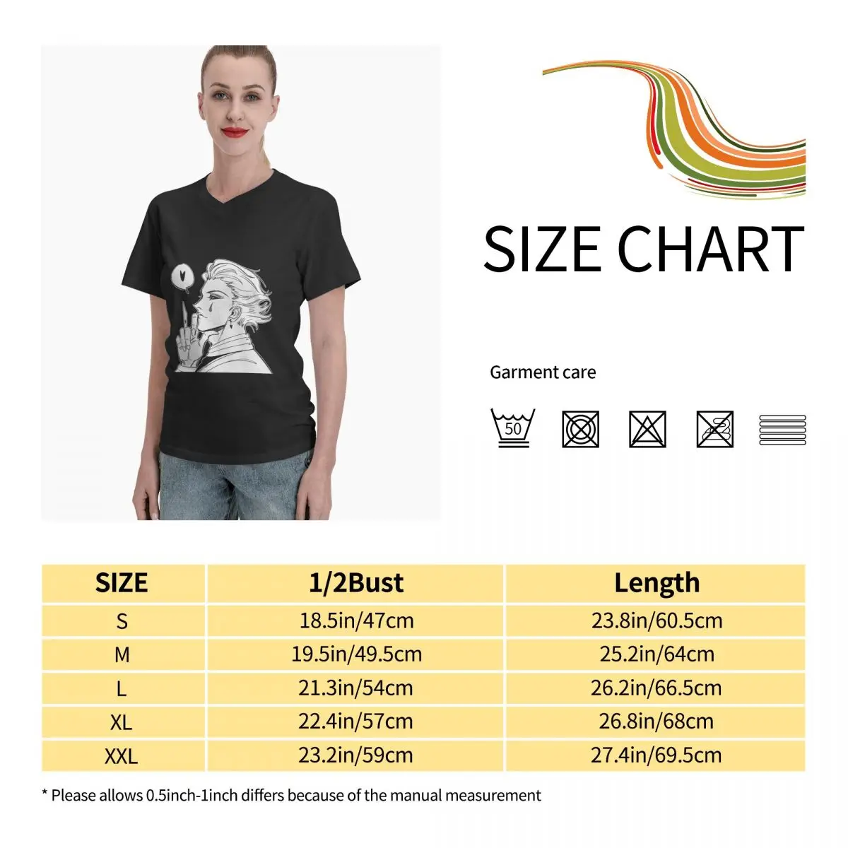 

Anime Fans Hisoka 6 woman shirts Version to good build V-neck T-shirt with short sleeves