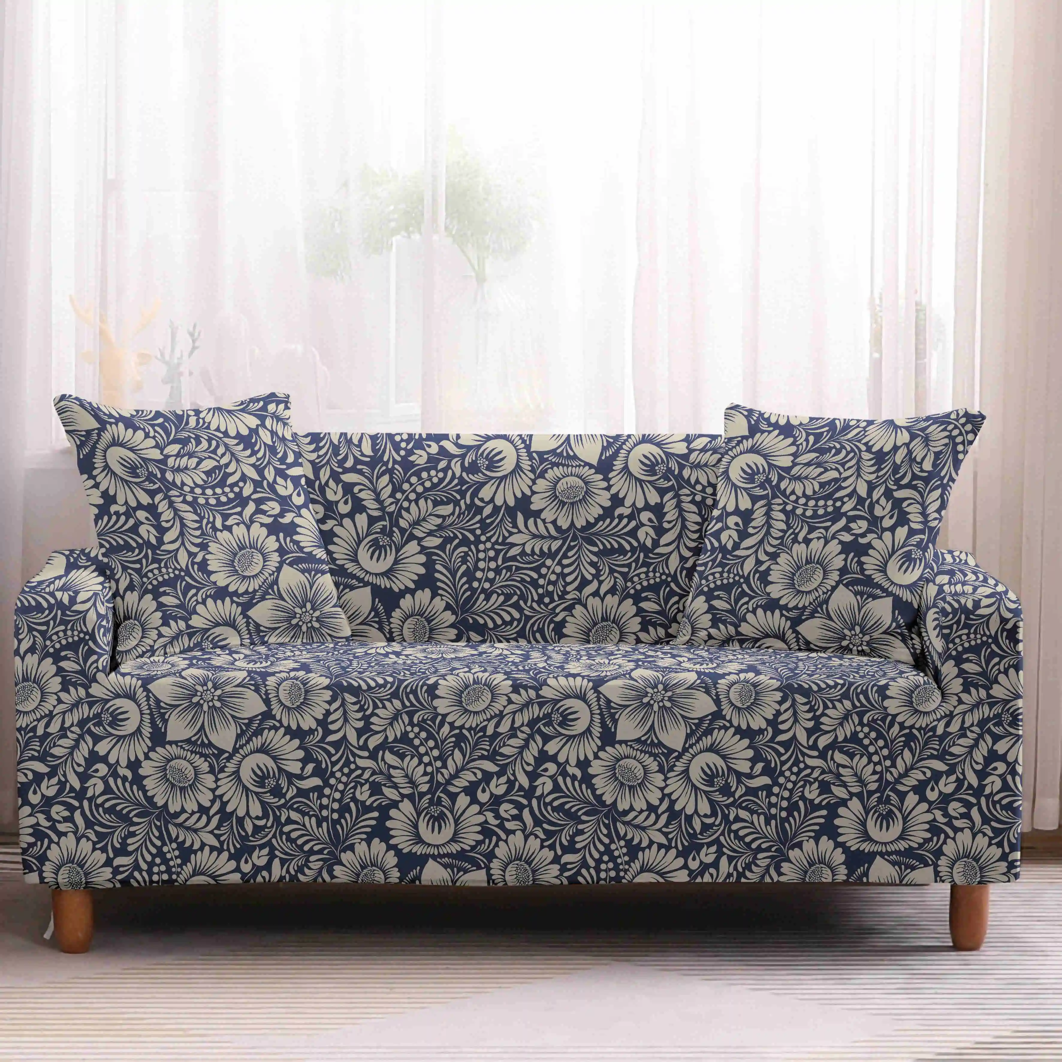 Домашний чехол в богемном стиле эластичный для дивана набор гостиной кресло