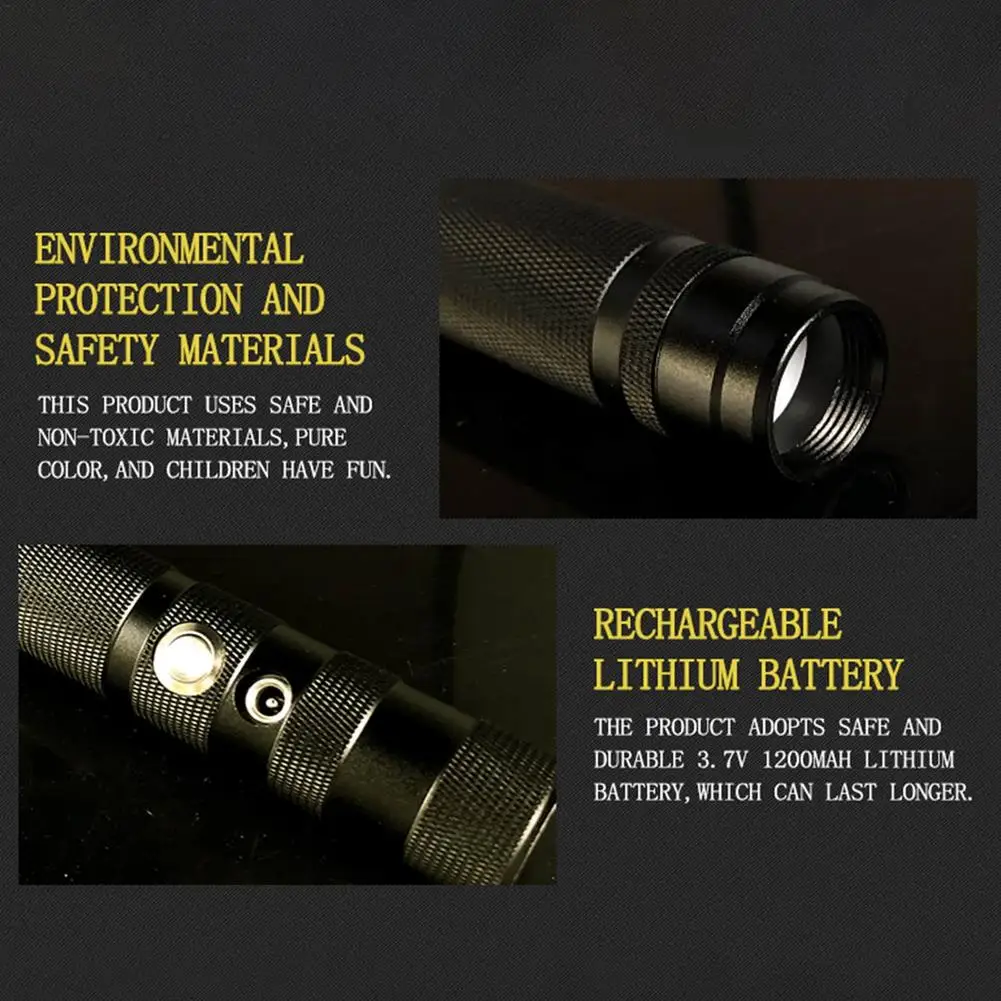 Sable de luz LED recargable para duelo pesado, sable de luz con 7 colores cambiables y simulaci&oacute;n de sonido, empu&ntilde;adura de Metal L, Force FX-2