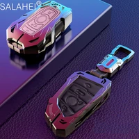 zinc alloy leather car key case auto key protection cover for bmw 1 2 5 series 218i x1 f48 x5 x6 f15 car holder shell