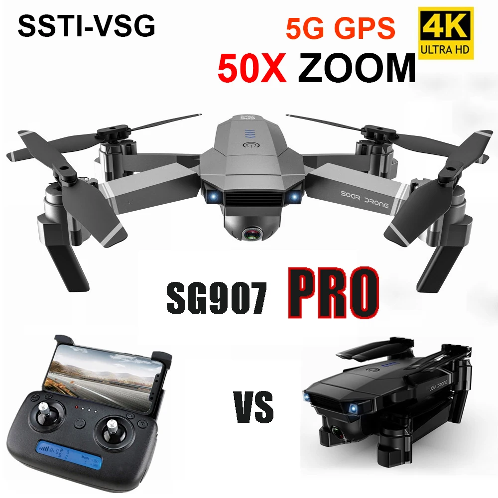 SG907 FPV Профессиональный GPS камера Дрон 4K/1080p RC складной дистанционное управление 20
