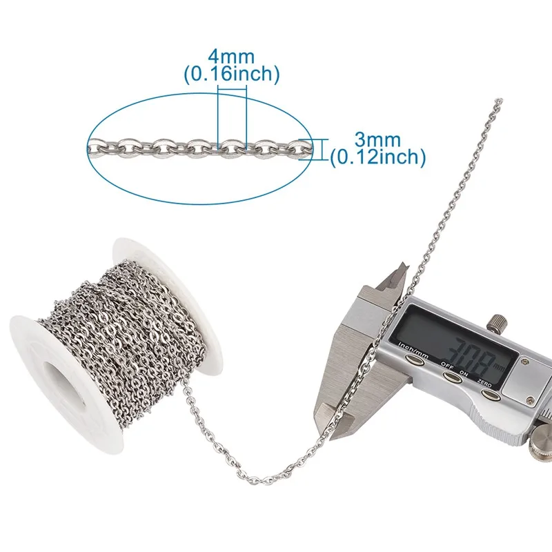 10 м/рулон 304 из нержавеющей стали кабель цепи звено припаянные &quotсделай сам&quot