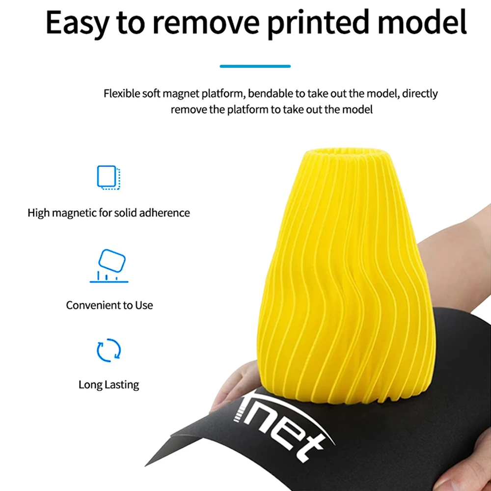 anet 3d printer parts hot bed heatbed pad table soft magnetic mat sticker for 3d printers printing platform easy remove models free global shipping