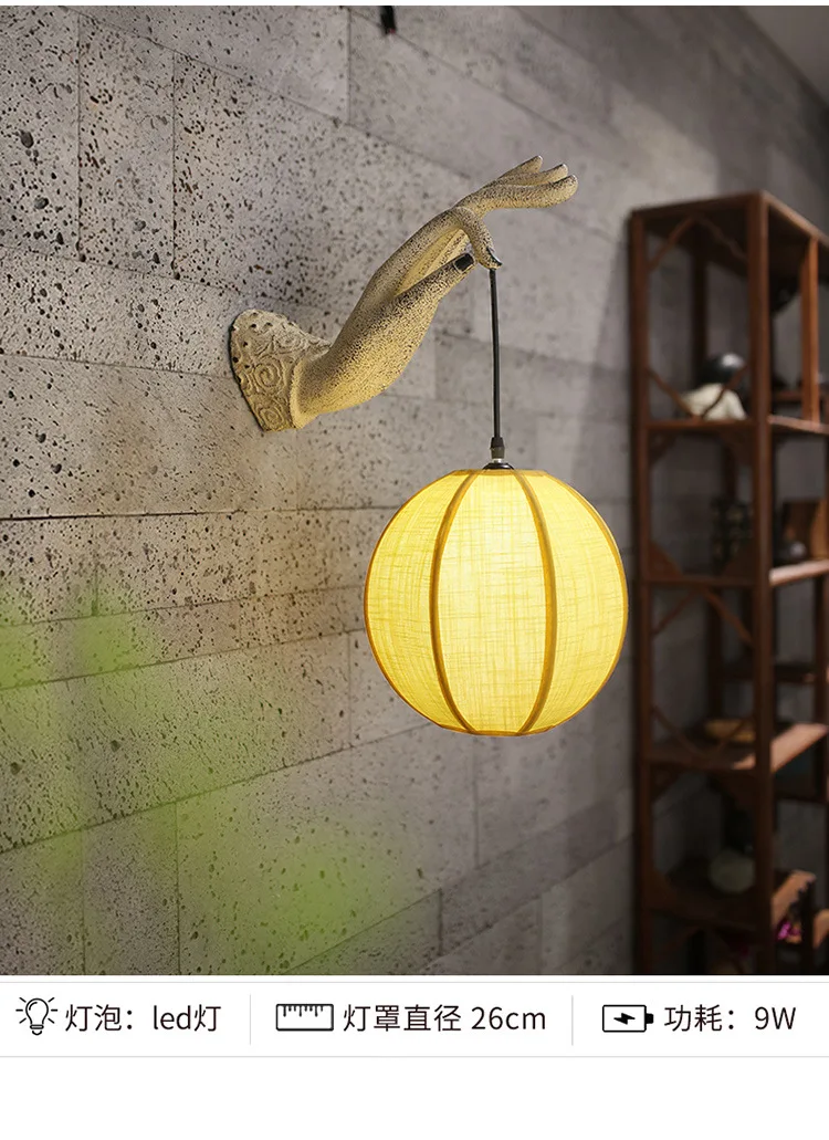 Креативные Новые простые декоративные лампы в китайском стиле Дзен для коридора