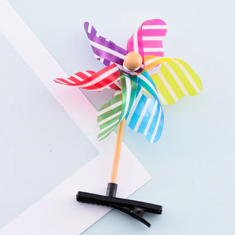 2 шт дети мини Повседневный цветок мельница стрейч шпилька головной убор игрушки