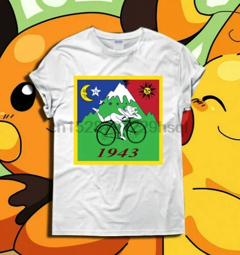 Альберт Хофманн LSD поездка Футболка Топ велосипед день 1943 кислота психоделик S - XXL
