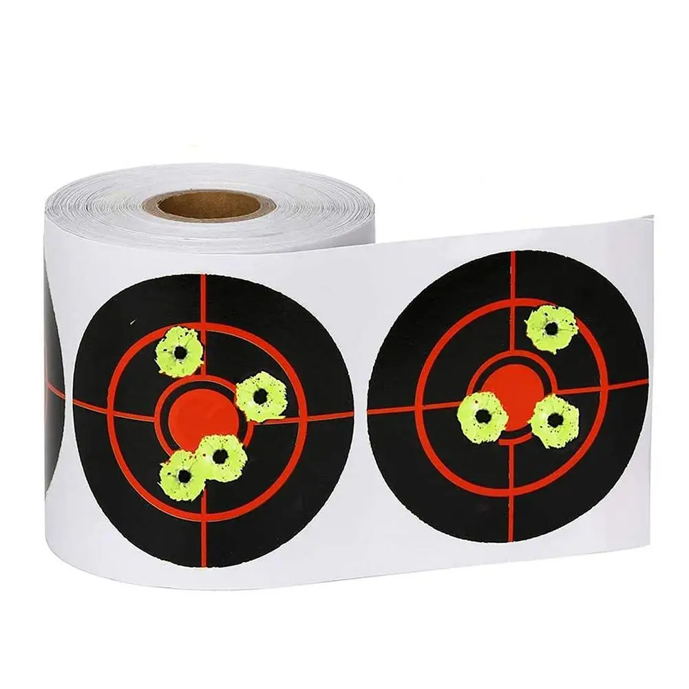

100/250pcs Shooting Splatter Target Stickers Roll Adhesive Stickers